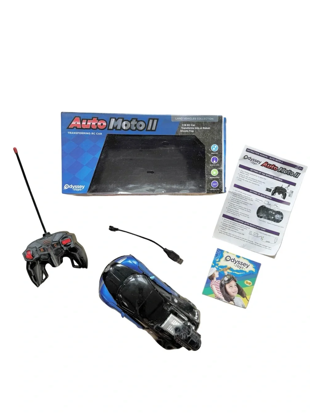 Auto Moto II RC Transforming Car Robot Remote Control Vehicle Cars Odyssey Toys
